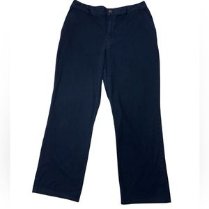 Crazy Horse Liz Claiborne Women's Navy/Blue Straight Trouser Pants Size 14